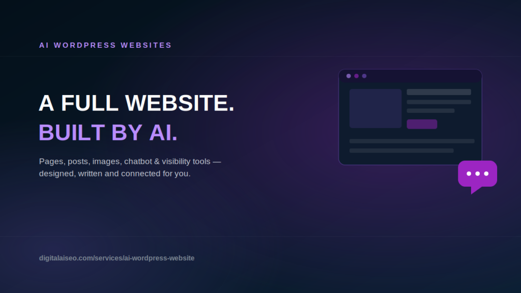 Website using AI